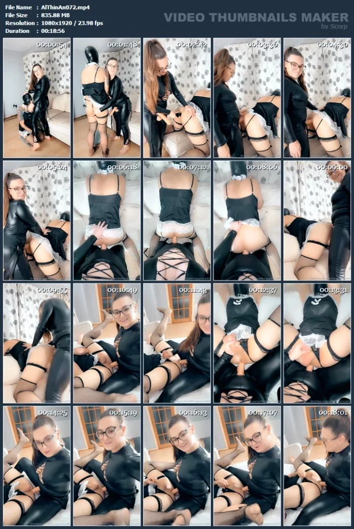 I Love Standing Over My Sissy Slut Watching My Cock Fill His Mouth And Throat - ALLTHINGSANAL - MISTRESS KARA - MP4
