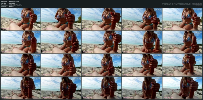 Beach Handjobs Are My Favorite - ASIAN GOOD GIRL - MP4