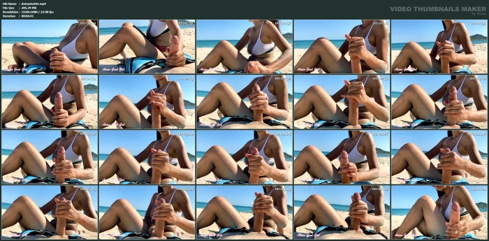 Nothing Makes A Guy Hornier Than A Nice Pair Of Tits And The Sun Shining On His Oiled Up Cock - ASIAN GOOD GIRL - MP4