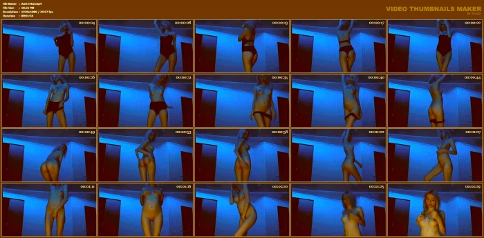 A Hot Strip From A Sexy Petite Babe - AURELLIA CREAMPIE / ARI STORME - MP4