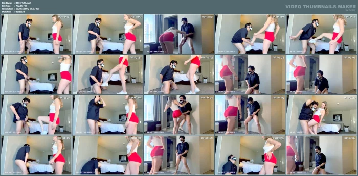 Fit Ferocious Ballbuster Audrey Pops Your Nuts Casual Ballbusting CBT - BEASTYBUSTED - MP4