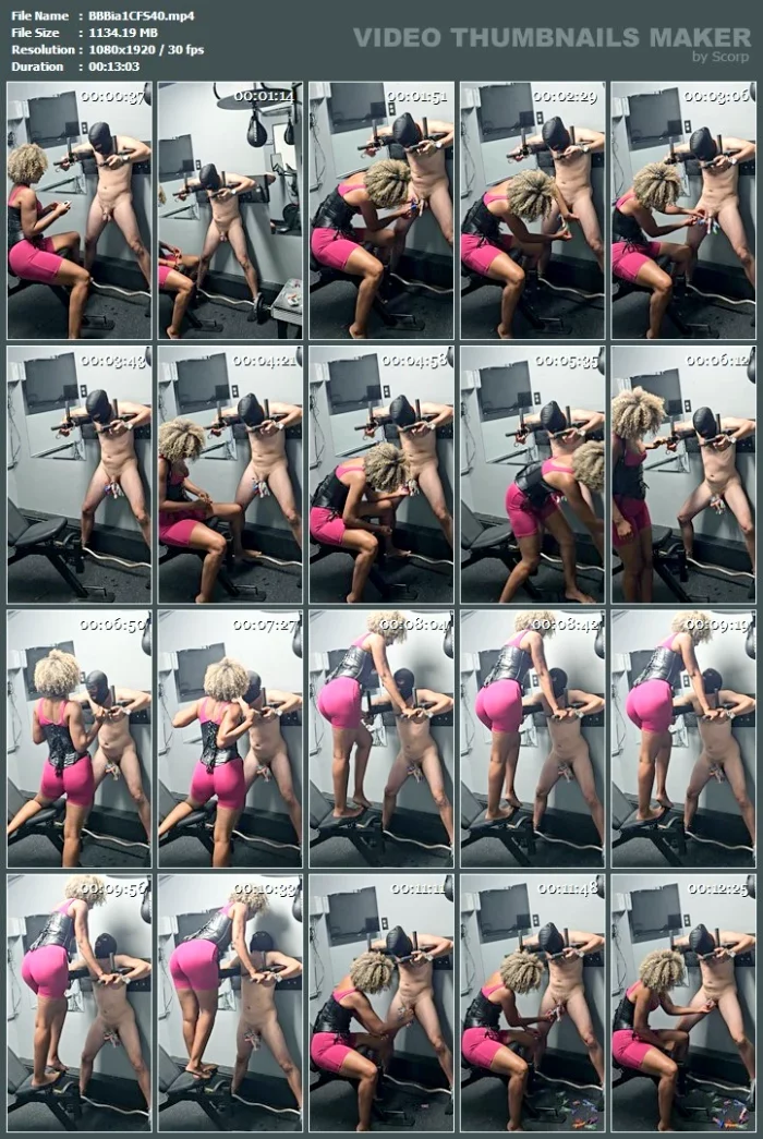 Bound And Clipped CBT - BALLBUSTING BIANCA / DOMINABIANCA - MP4