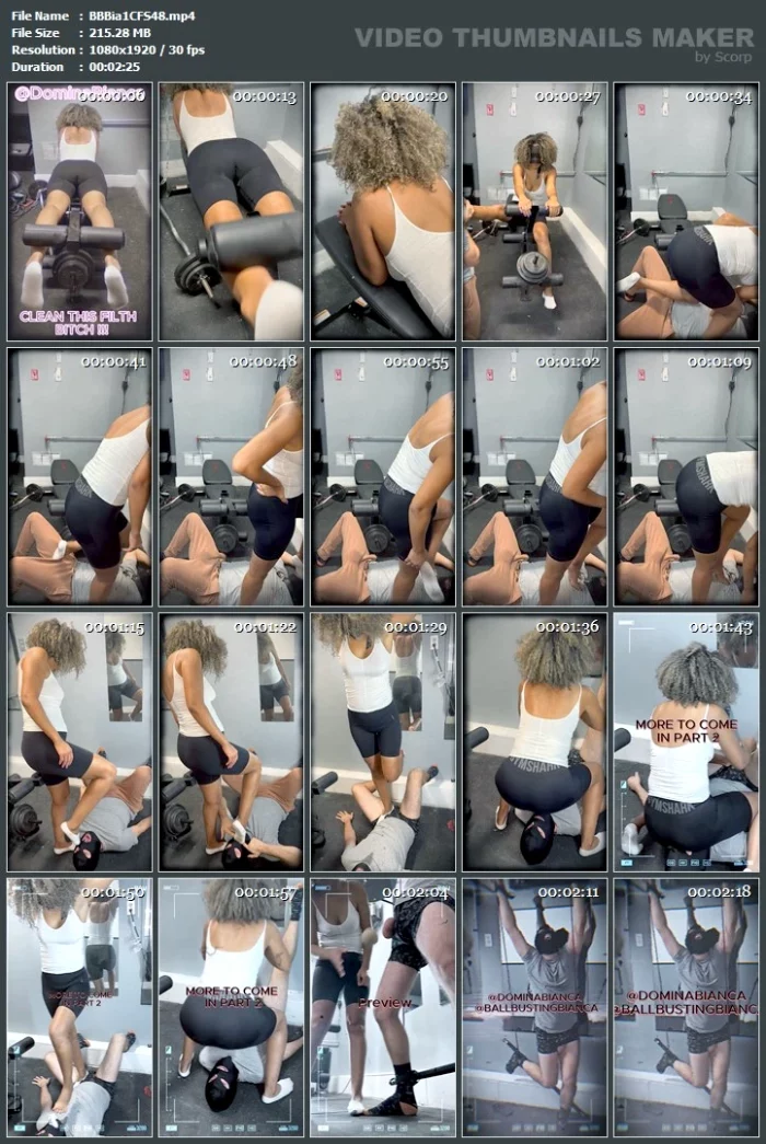 Dirty Gym Dirty Socks Foot Gagging Ballbusting Beta Bitch Part1 Ext Preview - BALLBUSTING BIANCA / DOMINABIANCA - MP4