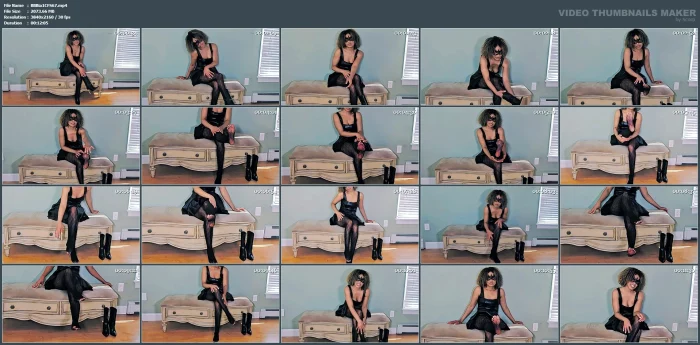 Nylon Stocking Foot Worship Findom Drain - BALLBUSTING BIANCA / DOMINABIANCA - MP4