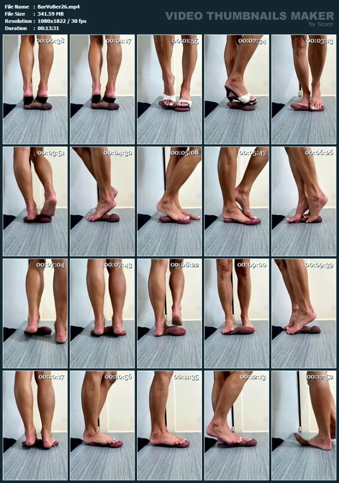 Barbie Hard Trample Cock And Ball On Her Slave's Body In Slippers And Barefoot No.76 - BARBIEVONBERLIN - MP4