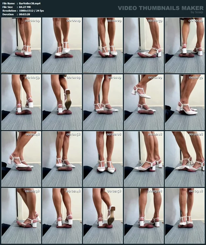 Barbie Trample Cock And Ball In White Heels No.79 - BARBIEVONBERLIN - MP4