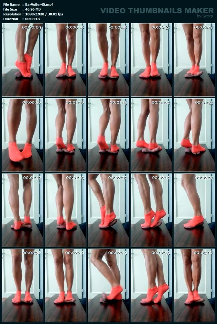 Barbie Trample Cock And Ball With Orange Socks No.9 - BARBIEVONBERLIN - MP4