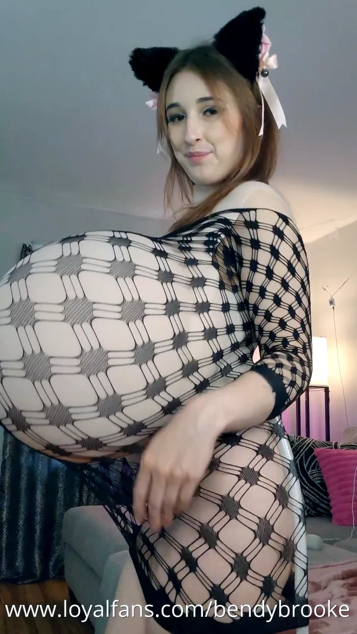 Kitty-Z Cups-Fishnet Dress - BENDY BROOKE - MP4