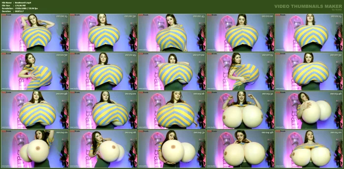 One Of The First Videos I Filmed After Modifying My First Breast Expansion Rig - BENDY BROOKE - MP4