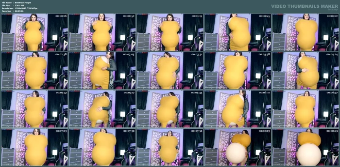 Real Time Inflation - H Cup And Belly - BENDY BROOKE - MP4