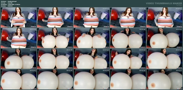 Striped Tube Top Rapid Inflation With Huge Z Cups! - BENDY BROOKE - MP4