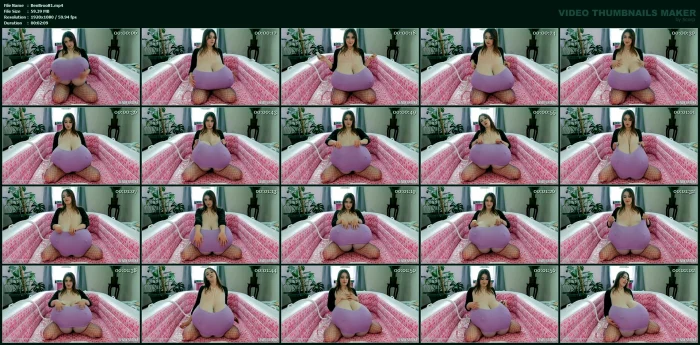 Z Cup Water Inflation In Purple Tube Top - BENDY BROOKE - MP4