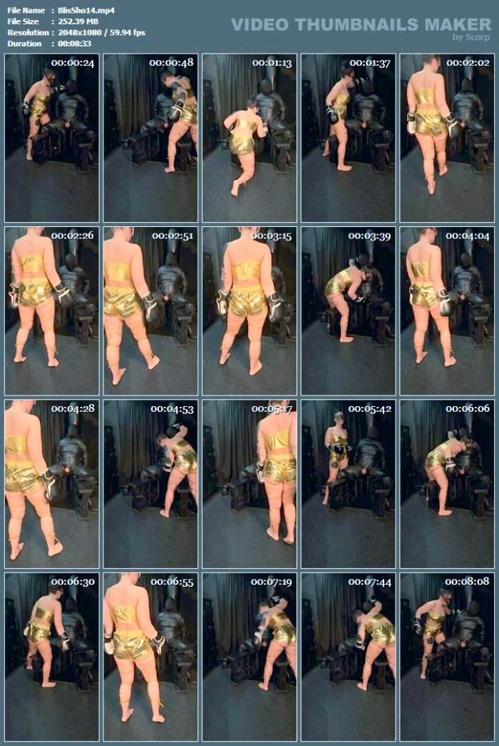 Knockout Nut Punches - A Golden Boxing Fetish Fantasy - BLISSFULSHOCK - SELENA STERN BALLBUSTING GODDESS - MP4