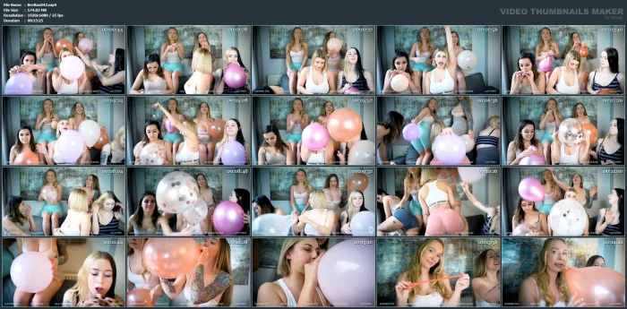 Balloon Blowing And Blow To Pop - BREA ROSE - MP4
