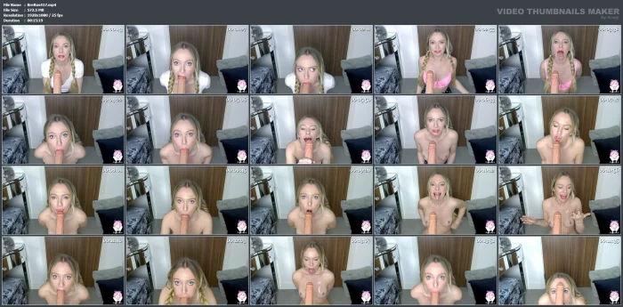 Messy Gagging Blow Job - BREA ROSE - MP4