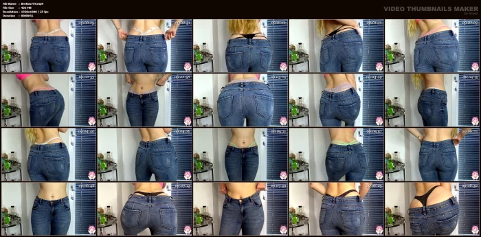 Thong In Jeans - BREA ROSE - MP4