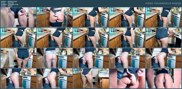 Chef Amber's Cooking Chair - BRUTAL FACE SITTING AND FEMDOM - MP4