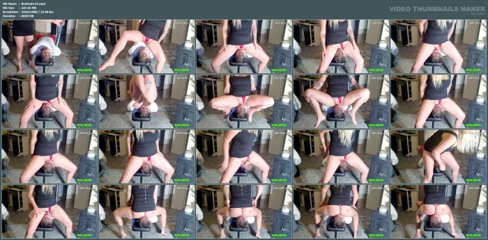 Merciless And Cruel Face Fucking And Ignoring Him Until Wild Orgasm! - BRUTAL FACE SITTING AND FEMDOM - MP4