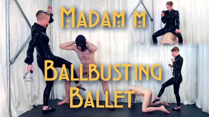 Ballbusting Ballet Extremely Brutal CBT Ballet Shoe Punishment - MADAM M - MP4
