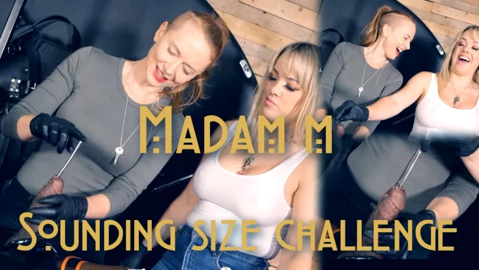Miss Tess In Scene: Extreme Sounding Size Challenge How Big Will They Go Double Domme - MADAM M - MP4