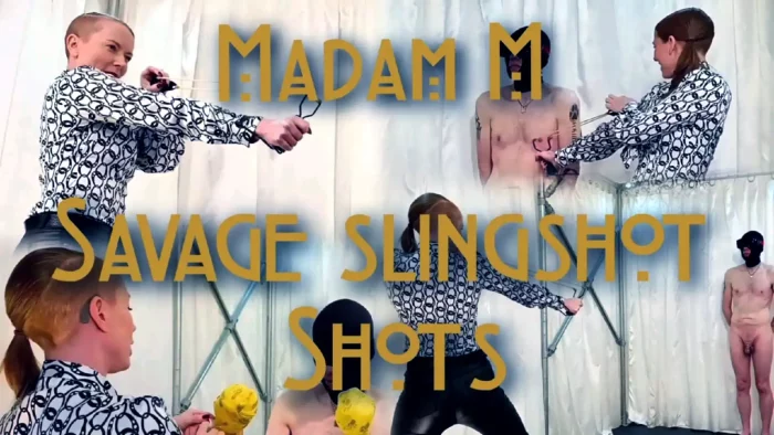 Savage Slingshot Shots Extreme Bondage CBT Catapult Punishment - MADAM M - MP4