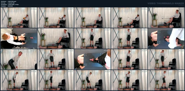 Trample Table Time Punishingly Brutal High Heel And Cropping CBT Discipline - MADAM M - MP4
