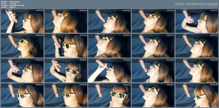 Milking Table Cock Milking Blowjob Cum On Sunglasses - CORUJA PRETA - MP4