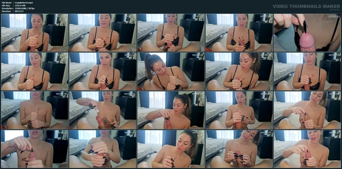 Edging And Teasing This Cock With My Long Nails Until He Came On Them - COUPLENEXXXDOOR - MP4