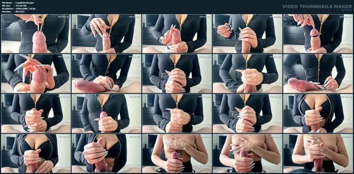 Sensual Handjob With Tight Cock Ring - COUPLENEXXXDOOR - MP4