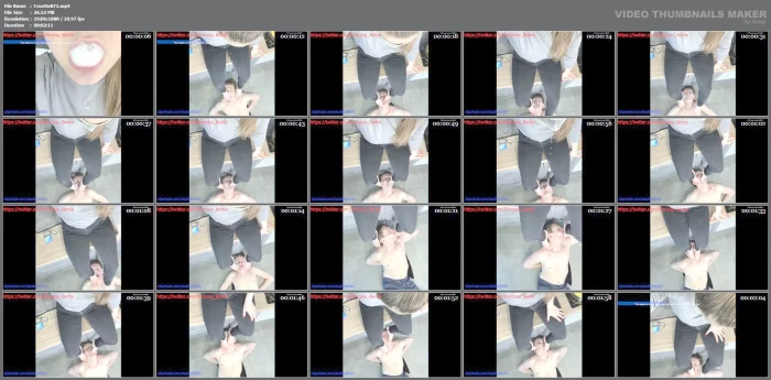 Humiliated With My Feet And Spit In The Slave's Face - CRUEL DOMINATION / BEAUTIFUL GIRLS - MP4