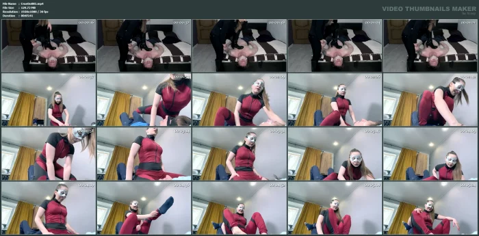 I've Tied Up My Slave And I'm Going To Spit On His Face! - CRUEL DOMINATION / BEAUTIFUL GIRLS - MP4