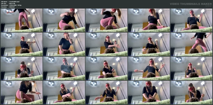 I Beat This Fucking Ass, Stand On His Neck, Jump On Him, Spit In His Stupid Face 2 - CRUEL DOMINATION / BEAUTIFUL GIRLS - MP4