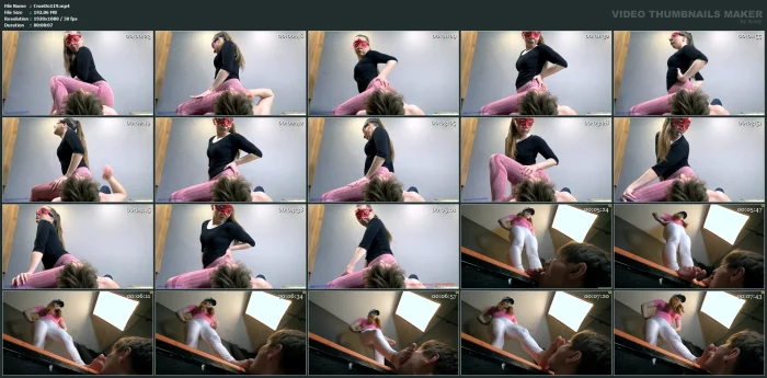 I Will Sit On Your Chest With My Ass And Spit Generously In Your Face And Mouth - CRUEL DOMINATION / BEAUTIFUL GIRLS - MP4