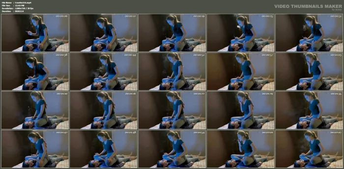 Princess Ava Sits On The Slave's Chest And Spits In The Face - CRUEL DOMINATION / BEAUTIFUL GIRLS - MP4