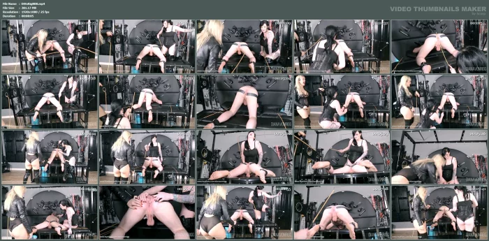 Caning His Asshole Raw - DIANA VON RIGG / MISTRESS DIANA - MP4