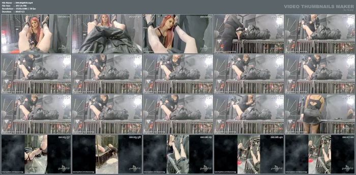 Leather Bondage Punishment Edging - DIANA VON RIGG / MISTRESS DIANA - MP4