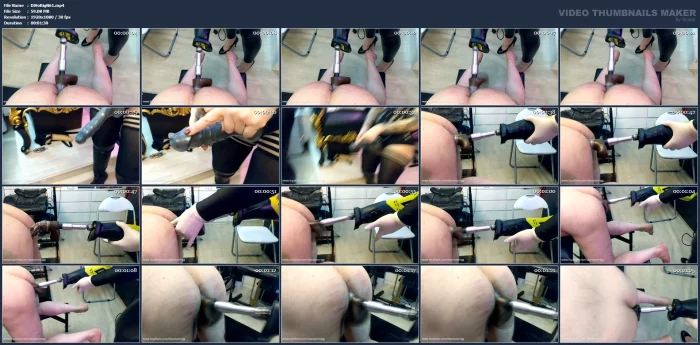 Using A Power Drill In His Ass - DIANA VON RIGG / MISTRESS DIANA - MP4