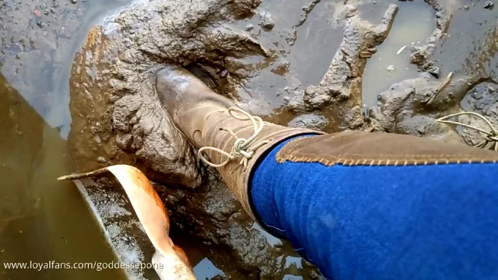 Are You Twitching With My Dirty Yard Boots - GODDESS EPONA - EQUESTRIAN FINDOM - MP4