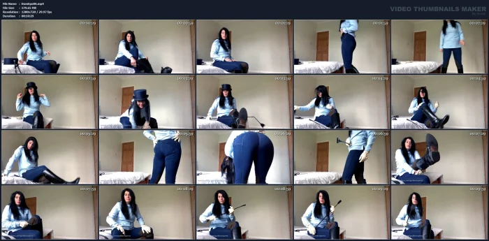 Caught Perving At My Denim Jodhpurs At The Yard - GODDESS EPONA - EQUESTRIAN FINDOM - MP4