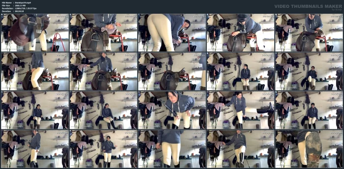 Getting The Saddle Ready So I Can Ride - GODDESS EPONA - EQUESTRIAN FINDOM - MP4