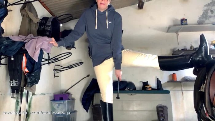 Getting The Saddle Ready So I Can Ride - GODDESS EPONA - EQUESTRIAN FINDOM - MP4