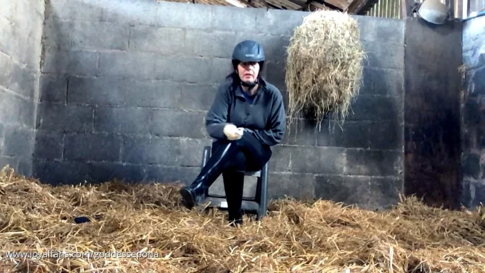J.O.I & Ass Worship In The Stable - GODDESS EPONA - EQUESTRIAN FINDOM - MP4