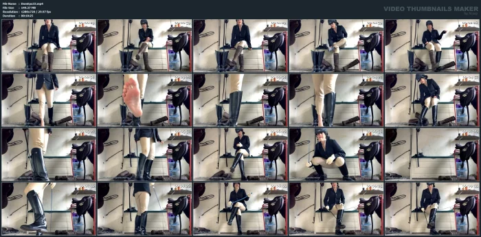 Mistress Black's Equestrian Footwear - GODDESS EPONA - EQUESTRIAN FINDOM - MP4