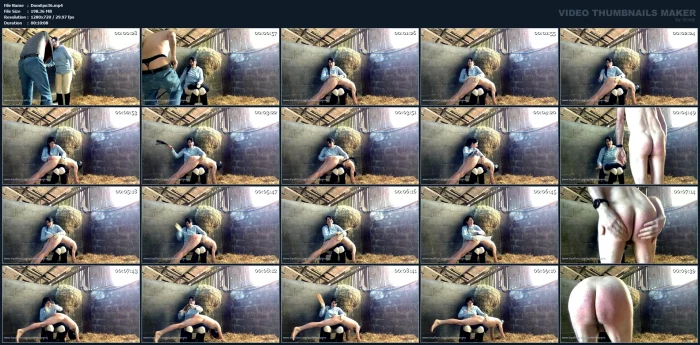 Over The Knee Spanking In The Stable - GODDESS EPONA - EQUESTRIAN FINDOM - MP4