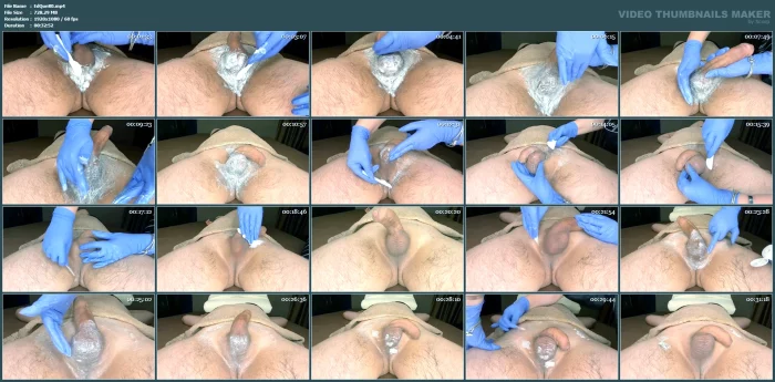 Waxing And Pampering My Husband's Dick While He Is Sweating! Before And After - EDGEQUEEN69 - MP4