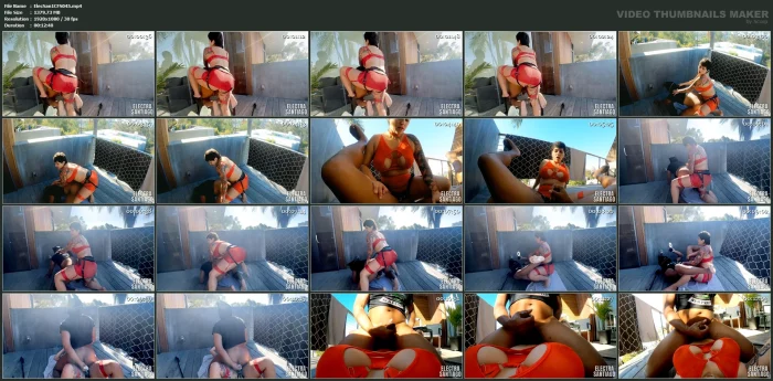 Fucking His Ass Outdoors - ELECTRA SANTIAGO - MP4