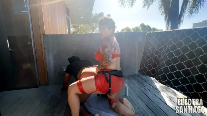 Fucking His Ass Outdoors - ELECTRA SANTIAGO - MP4