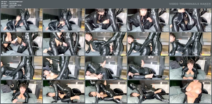 Latex Domination The Ultimate Cuckolding Fantasy - ELECTRA SANTIAGO - MP4