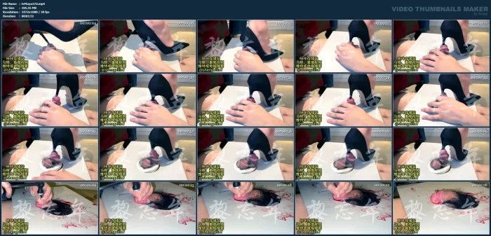 Li Wangnian's Black High Heels Are Inserted Into Urethra - EROSMAYAN7 - MP4