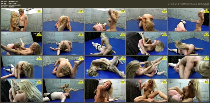 Nikki Nude Domination On Balazs - ANTSCHAS WRESTLING AND FETISH STORE - MP4